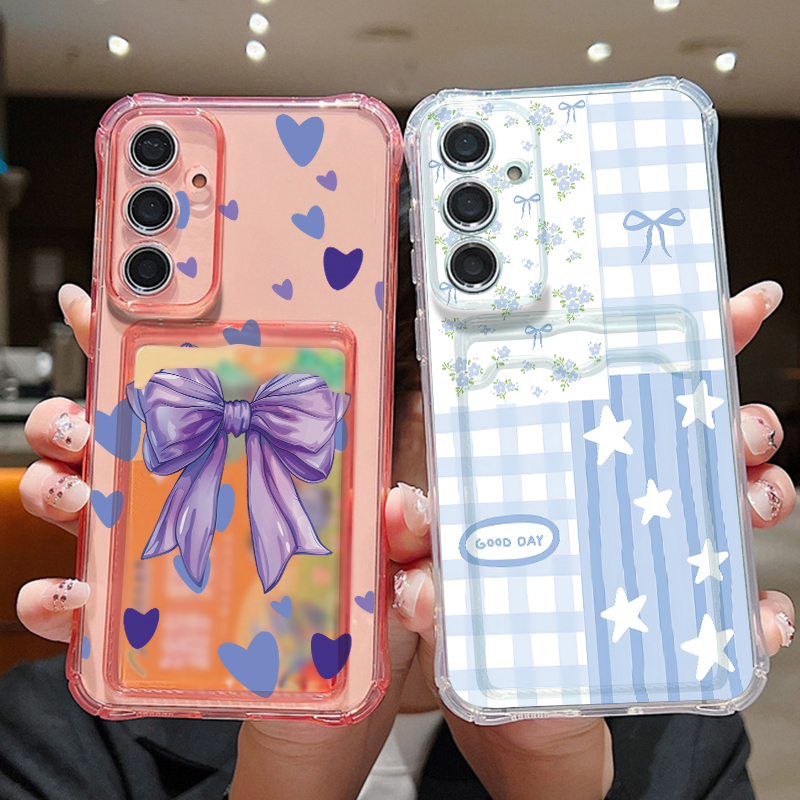 Samsung Galaxy A55 - Custodia per telefono con tasca porta