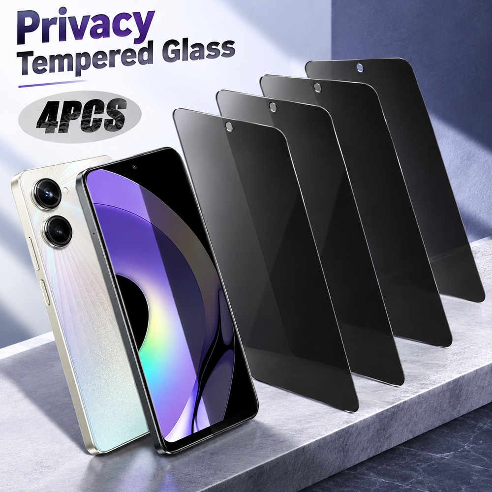 Realme C67 - 4 pezzi di vetro temperato per